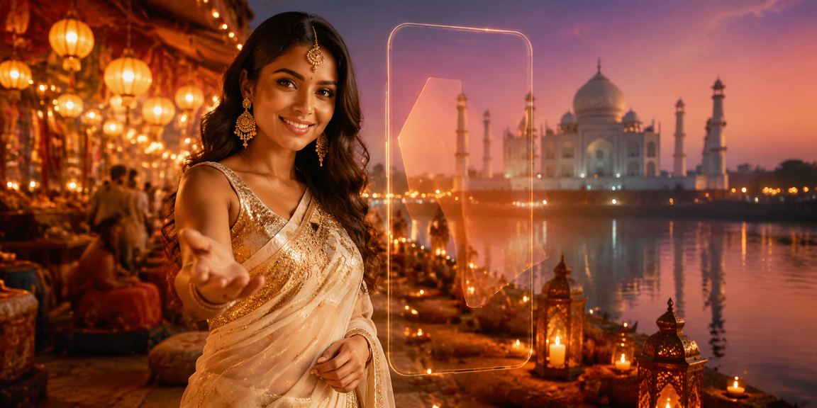 Betting and casino entertainment app use in a scenic Agra setting