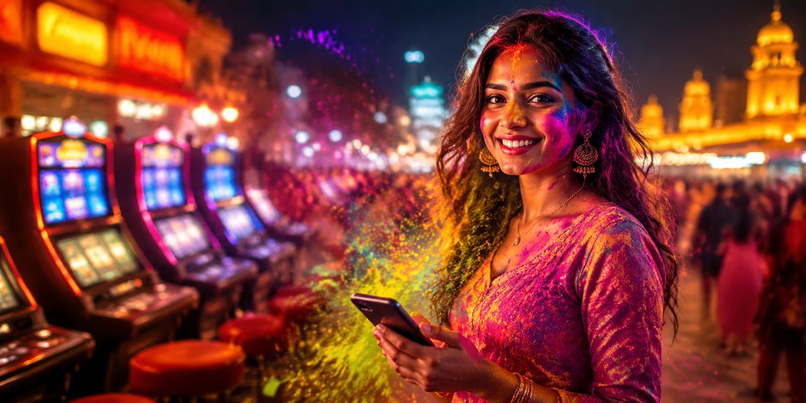 Mobile gaming in Pune during Holi festival celebration
